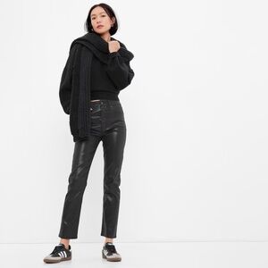 NWOT GAP Sky High Rise Foil Vintage Slim Jeans Womens 32 | 14 Short